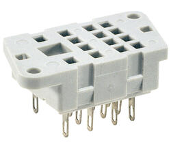 Sockel G4 – zum Einlöten, Sockel für die Relais R2N, R3N, R4N, R2B, R3B, R4B 