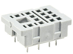 Sockel SU4/2D – für gedruckte Kreise, Sockel für die Relais R2N, R3N, R4N, R2B, R3B, R4B 