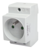 GSR-01 Steckdose, Steckdose auf einer 35-mm-Schiene GSR