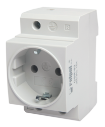 GSR-02 Steckdose, Steckdose auf einer 35-mm-Schiene GSR