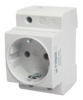 GSR-02 Steckdose, Steckdose auf einer 35-mm-Schiene GSR